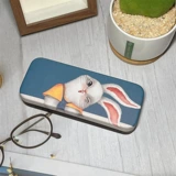 Ретро кролик для школьников, мультяшные солнцезащитные очки, хранилище, коробка для хранения зубов