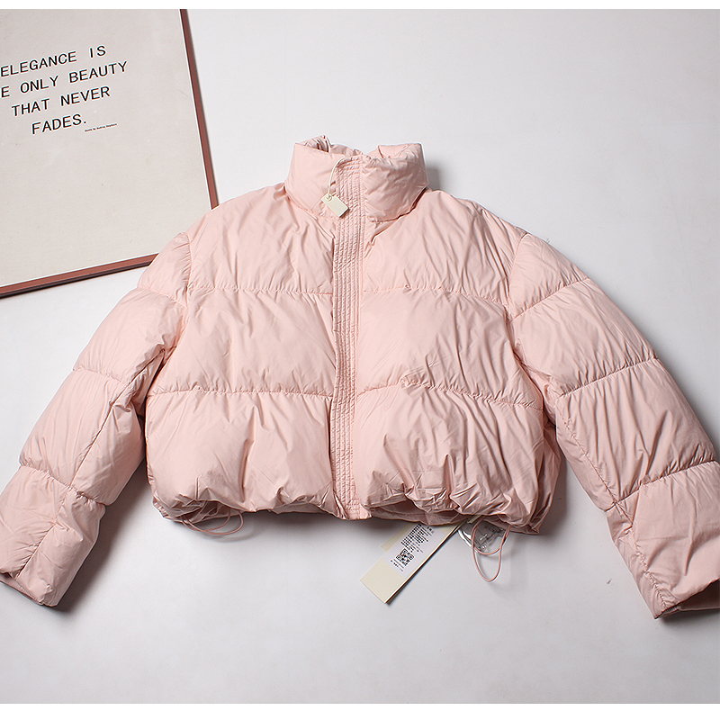 S~d系1728!云朵泡芙款90白鸭绒羽绒服女25冬季宽松短款加厚面包服 - 图1