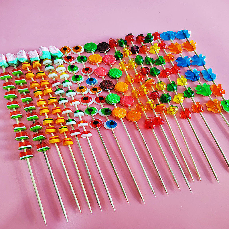 网红橡皮糖串串各种样眼睛汉堡西瓜串串糖混搭多眼怪棒棒果汁软糖,淘宝优惠券,粉丝福利购,淘宝优惠卷