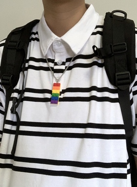 psycho7自制diy彩虹土酷蹦迪项链