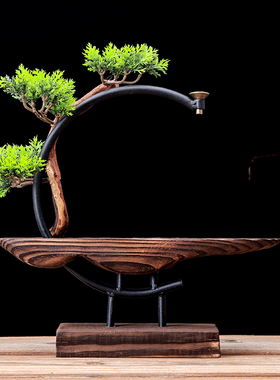 创意手工大自然禅意玄关电视柜