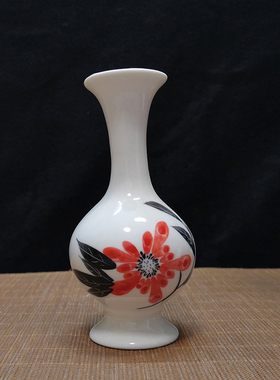 手工绘画陶瓷茶具配件水培花瓶