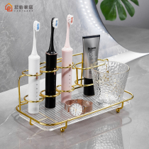 Light Lavish Teeth Brushing Cup Shelve Toilet Free of perforated Bathrooms Acrylic Washing table Cosmetic Containing Shelf