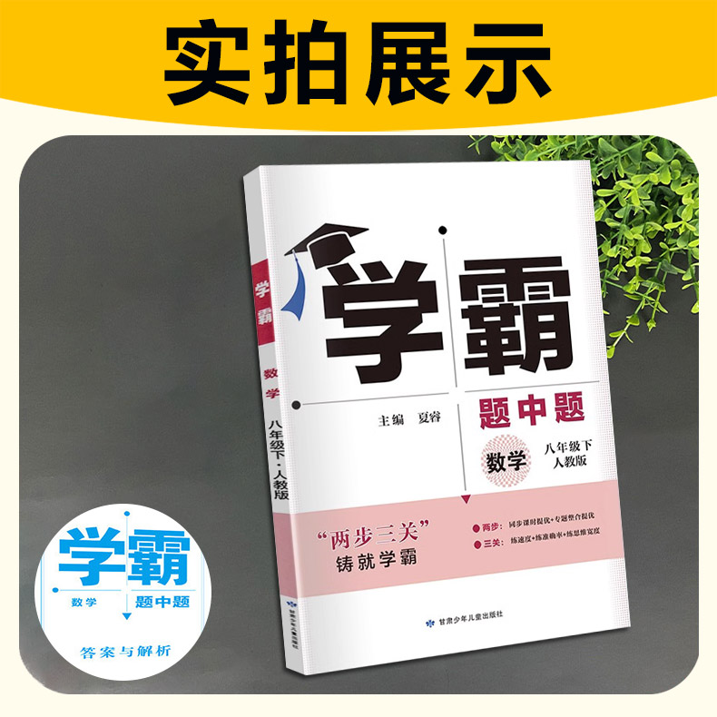 2024春版 经纶学典 学霸题中题 八/8年级下册物理沪科版 初中初二2下册物理HK版 附答案与解析 初中同步辅导书