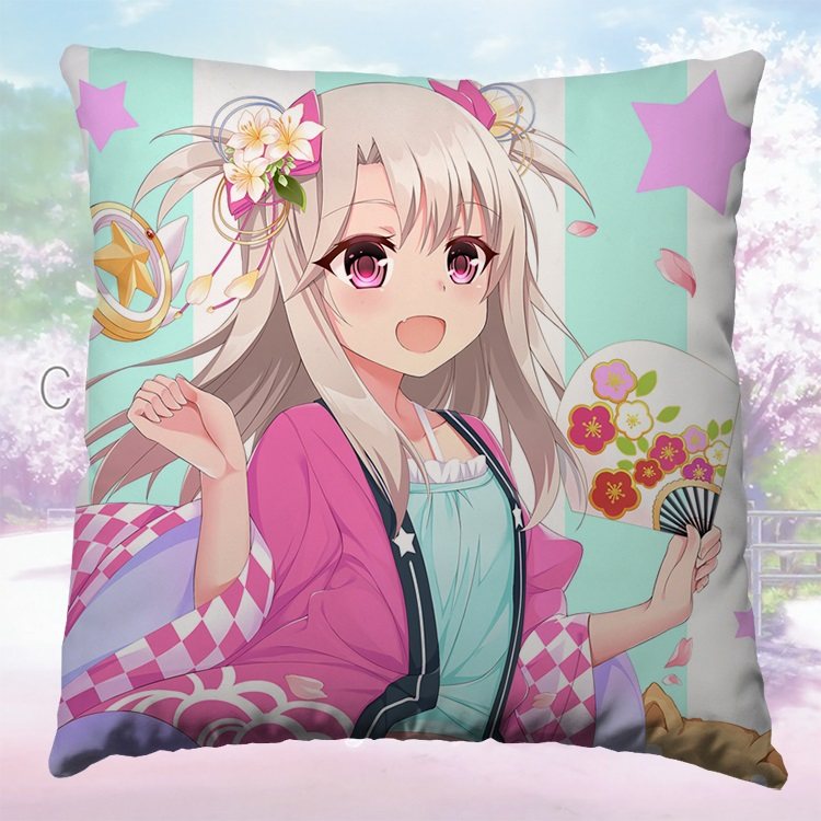 魔法少女伊莉雅抱枕fate美游小黑伊利亚动漫周边定制方形靠枕礼物