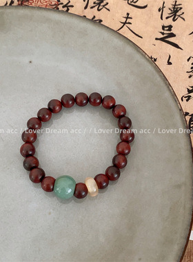 女天然石捷克珠琉璃原创手链国风