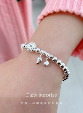 每日惊喜女孩足银999.9甜美