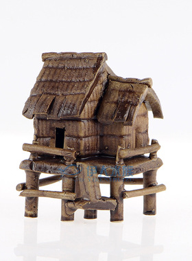 diy摆件鱼缸盆景房子建筑水族箱