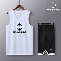 RIGORER BASKETBALL SUIT Customized Suit Men And Women Street Trend Pink Sports Competition Training Confrontation Suit