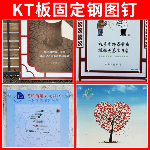 钢图钉钉水泥墙墙纸门帘纱窗KT板广告布钉横幅固定相框水泥无痕钉 - 图2