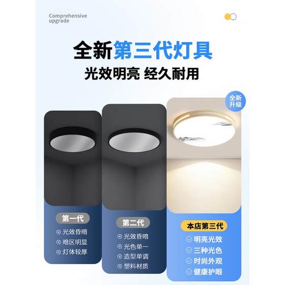 Led ceiling lamp bedroom lamp living room lamp simple modern atmosphere new Chinese style restaurant balcony aisle Zhongshan lamps