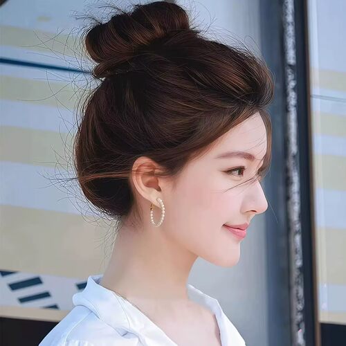 赵露思同款圈圈纯银耳环女2026年新款爆款耳钉简约高级感气质耳饰 - 图1