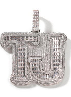 嘻哈夸张个性英文字母大吊坠