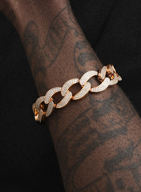 古巴欧美风金色高级手链