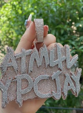 ICEBLING嘻哈定制毛刺字母吊坠