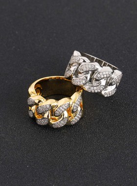 ICEBLING13MM宽古巴戒指