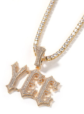 ICEBLING毛刺定制英文拼接吊坠