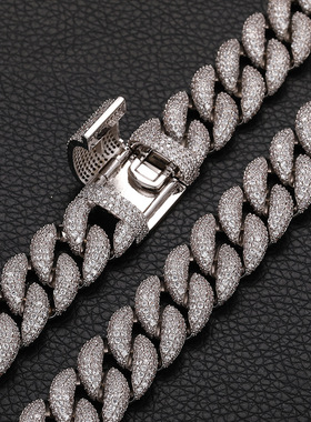 ICEBLING泡泡钻15MM镶钻古巴链