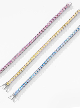 ICEBLING金黄色莫桑钻排钻手链