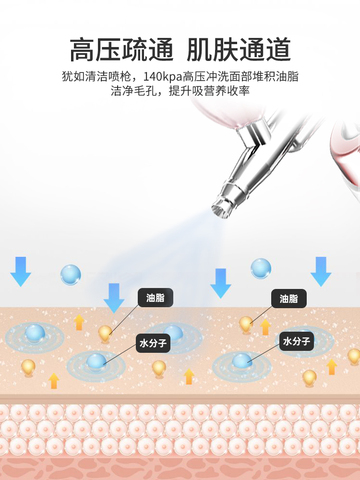 美容院家用手持便携充电注氧仪喷雾补水导入精华高压嫩肤美容仪器