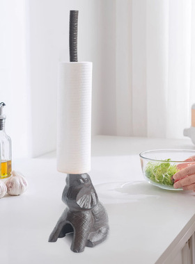 铸铁欧式大象纸巾架摆件家居饰品个性酒吧会所旅馆厨房用纸装饰品