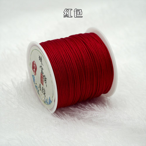 加密A号玉线绳手工编织线1毫米红绳中国结手链串珠DIY项链吊坠线 - 图3