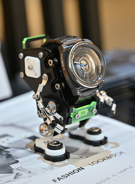 Robotoys AWS-01 Saffiano手表收纳展示架机器人赛博朋克摆件