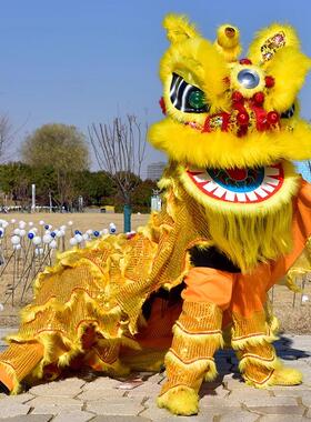 舞狮醒狮头双人羊毛舞狮服装