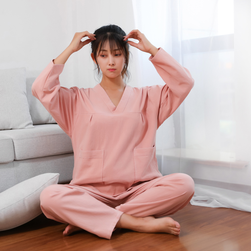 长款100%纯棉汗蒸服女款全棉男情侣装日韩式大码浴服桑拿家居睡衣,淘宝优惠券,粉丝福利购,淘宝优惠卷