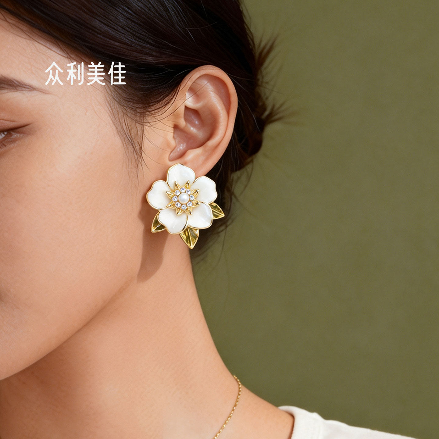 耳钉山茶花耳钉轻奢高级感气质大气红色耳钉2026新款爆款高级感女,淘宝优惠券,粉丝福利购,淘宝优惠卷