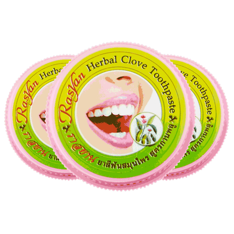 3盒泰国rasyan进口美白 rarr洗牙粉 kingdom海外牙粉