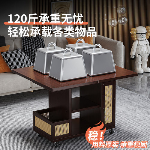 沙发边几可移动床头桌子侧边柜家用客厅小户型茶台边桌小茶几角几 - 图2