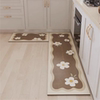 Kitchen home floor mats, water-proof and oil-proof diatom mud carpets, long mats, door mats, anti-slip door mats for foot rubbing