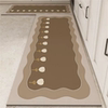 Kitchen home floor mats, water-proof and oil-proof diatom mud carpets, long mats, door mats, anti-slip door mats for foot rubbing
