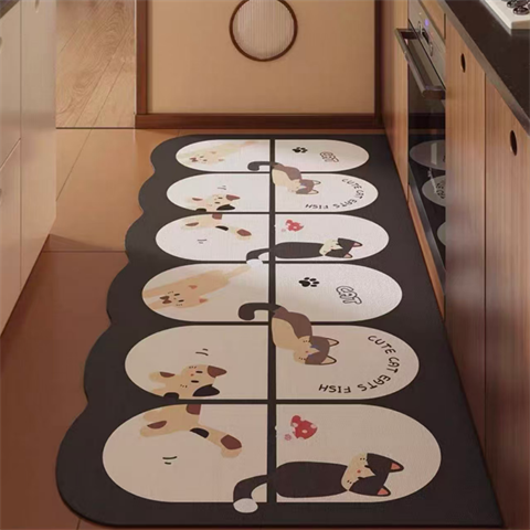 异形厨房地垫硅藻泥吸水速干防滑踩脚垫2025新款可擦免洗耐脏地毯,淘宝优惠券,粉丝福利购,淘宝优惠卷