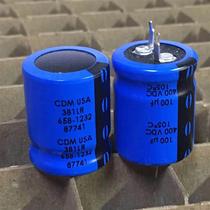 Brand new U.S. production CDM 381LR series 400V 100UF bile machine filtering audio electrolytic capacitor