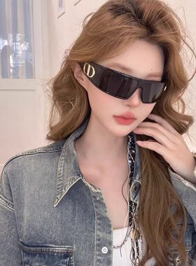 CD未来感Y2K发箍墨镜M1U护目镜高级感雪地太阳眼镜镜防晒防紫外线