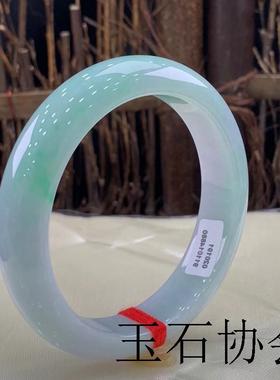 老坑翡翠色玉手镯冰糯种阳绿糯种浅绿正圈玉镯原石圆镯子玉石精选