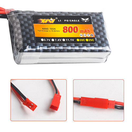 MC6C 6B遥控电池 2S 7.4v 800mah锂电池MC8B MC-E7专用控电电池 - 图1