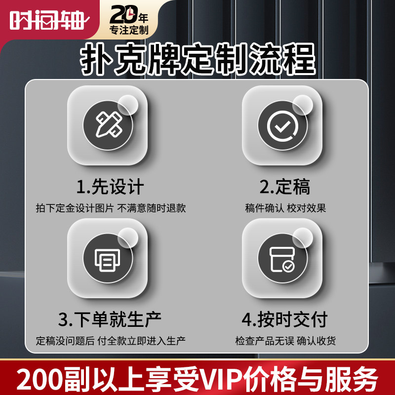 【扑克牌成品看样+打样】免邮掼蛋扑克牌定制-KY