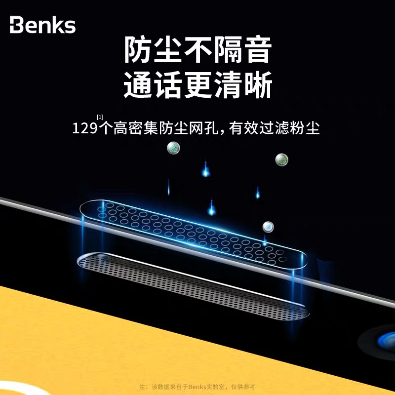 Benks适用iPhone13钢化膜防偷窥苹果12Promax手机膜13mini全屏玻璃maxpro防摔por贴膜蓝光12全覆盖磨砂包边硬 - 图1