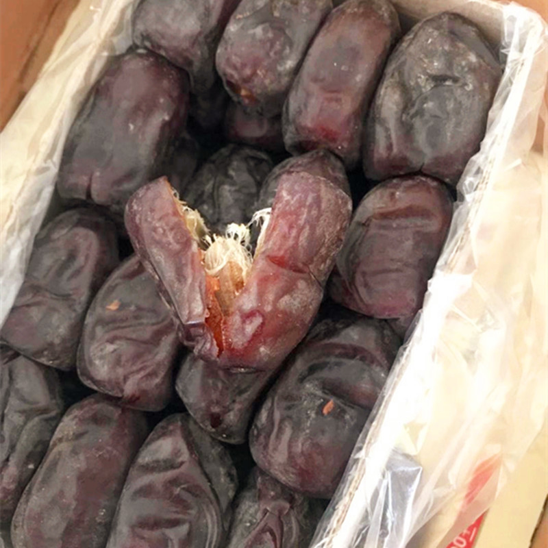 伊朗进口黑椰枣新鲜椰枣 dates iran NATURAL盒装面包枣特产零食-图1