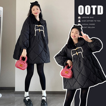 Pregnant Woman Coat Autumn winter Outer wear cotton clothes Lean Thickening Suit 2023 New Blouses Dress Cut for 100 hitch