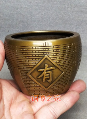 黄铜年年有余仿古风农村工艺品