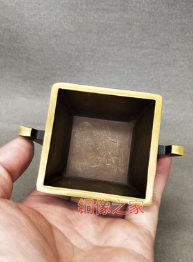 复古怀旧风金银香炉桌面摆件