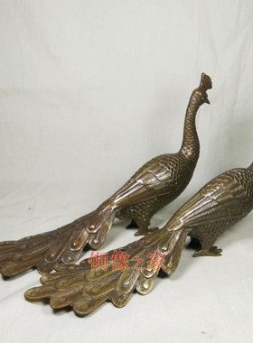 摆件纯铜仿古风招财孔雀