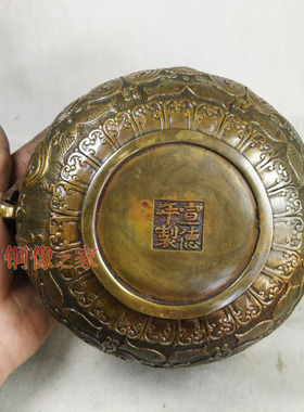 纯铜仿古风大小号招财摆件工艺品