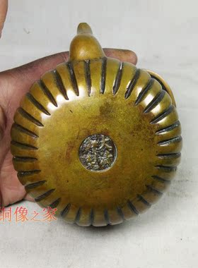 纯铜摆件酒壶古玩工艺品