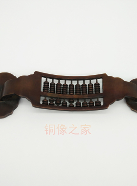 仿古风摆件纯铜招财如意算盘