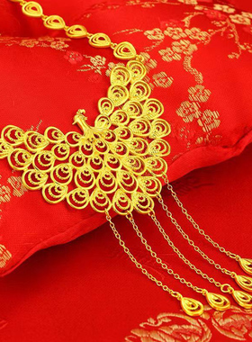 越南沙金婚庆三金首饰结婚项链